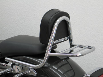 Honda VT 750 S (Kette) [2010-2011] - Sissy Bar aus Rohr mit Kissen und Gepäckträger