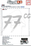 MBK X-Limit SM 50 2T AM6 [2004–] - Motorpack Zylinder Auspuff Big Racing 77ccm