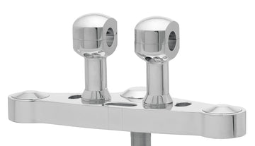 Alu-Riser für Lenker mit 31 - Alu-Riser für Lenker mit 31,75 mm (1 1/4′) Ø, 75 mm hoch, poliert. Mit 1/2″ UNC Gewinde.
