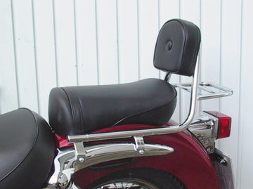 Suzuki VL 125 LC Intruder [1999-2007] - Sissy Bar aus Rohr mit Kissen und Gepäckträger
