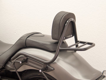 Yamaha XVS 1300 Custom [2014-2016] - Sissy bar made of pipe with pillows and luggage rack, black