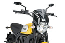 DUCATI SCRAMBLER 800 ICON DARK [2025] – RetroVision Windschild Visier – Schwarz-26