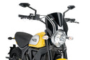 DUCATI SCRAMBLER 800 ICON DARK [2025] – RetroVision Windschild Visier – Schwarz-4