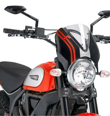 DUCATI SCRAMBLER 800 ICON DARK [2025] – Visière de pare-brise RetroVision - 0