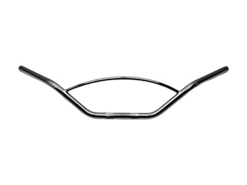 Motorcycle Conducteur Ø 25 - guidon avec jambe de force arrondie Ø 12 mm, 870 mm de large, noir