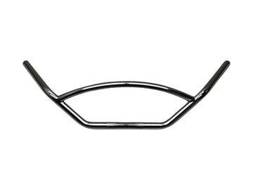 Conducteur de moto Ø 25 - guidon avec jambe de force arrondie de 780 mm de large, noir