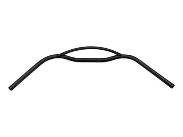 Conducteur de moto Ø 25 - guidon avec jambe de force arrondie de 880 mm de large, noir