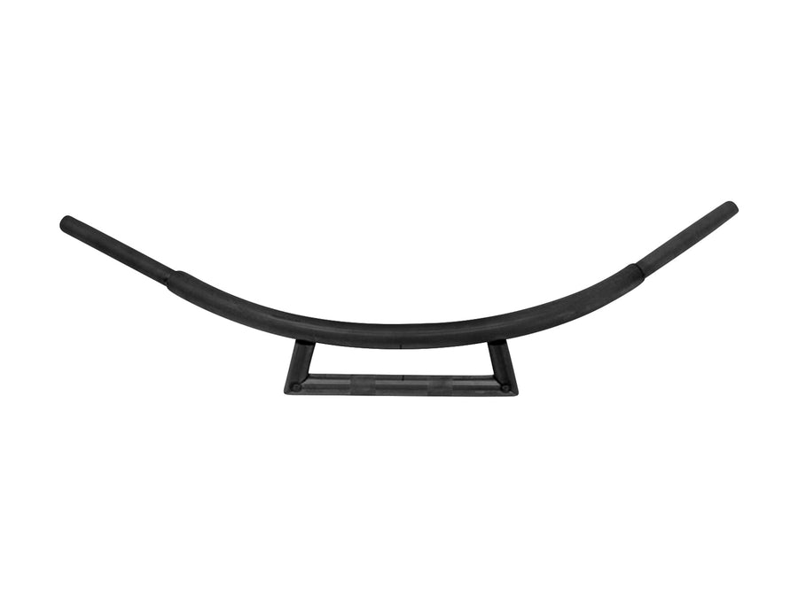Motorcycle steering Ø 31 - handlebar round, at the bottom angular, 890 mm wide, black