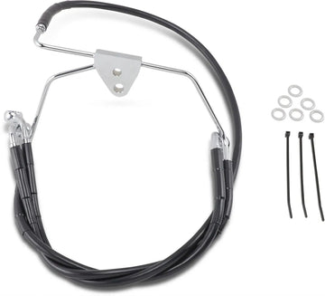 Harley Davidson Flhtc [DRAG SPECIALTIES] - Kit de conduite de frein en vinyle noir étendu - 0