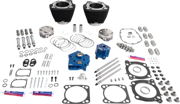 Harley-Davidson FXBR 1923 Softail Breakout 117 [2026] - 132" Power Package Motorleistungs-Kit – Oberfläche: Schwarz, Nicht hervorgehobene Kühlrippen – Bild 1