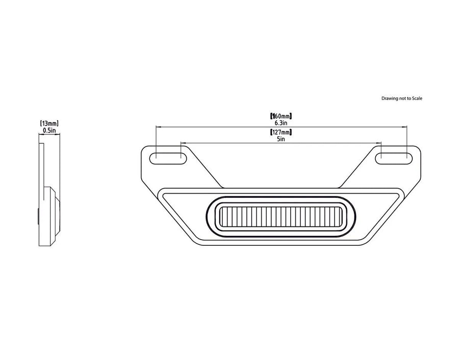 honda cb 500 [DENALI] – Kit luci stop a LED B6 con portatarga