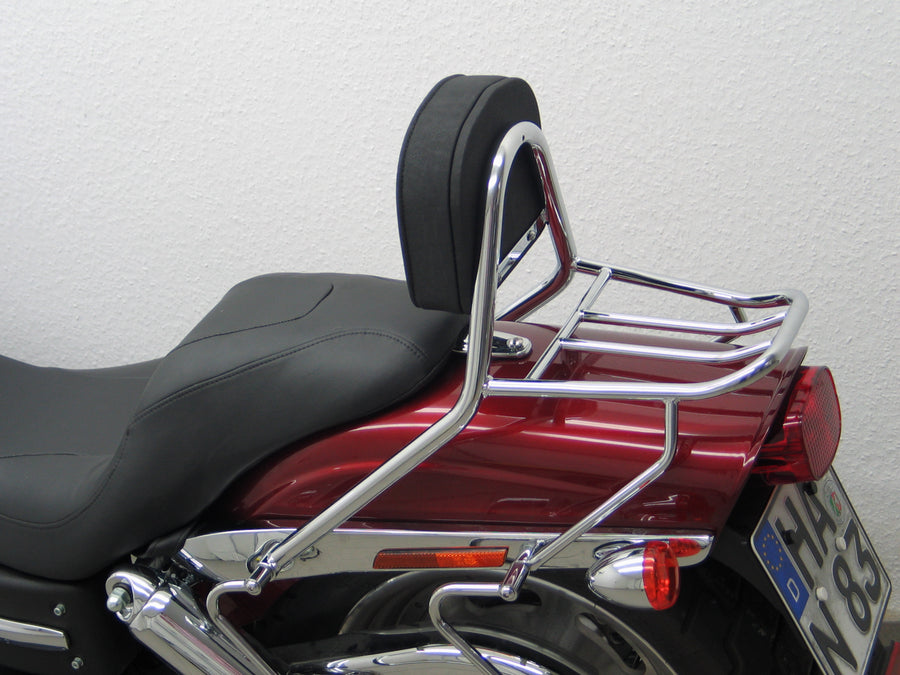 Harley Davidson Dyna Fat Bob [2008-2013] - bar femminuccia passeggeri con cuscini e portapacchi
