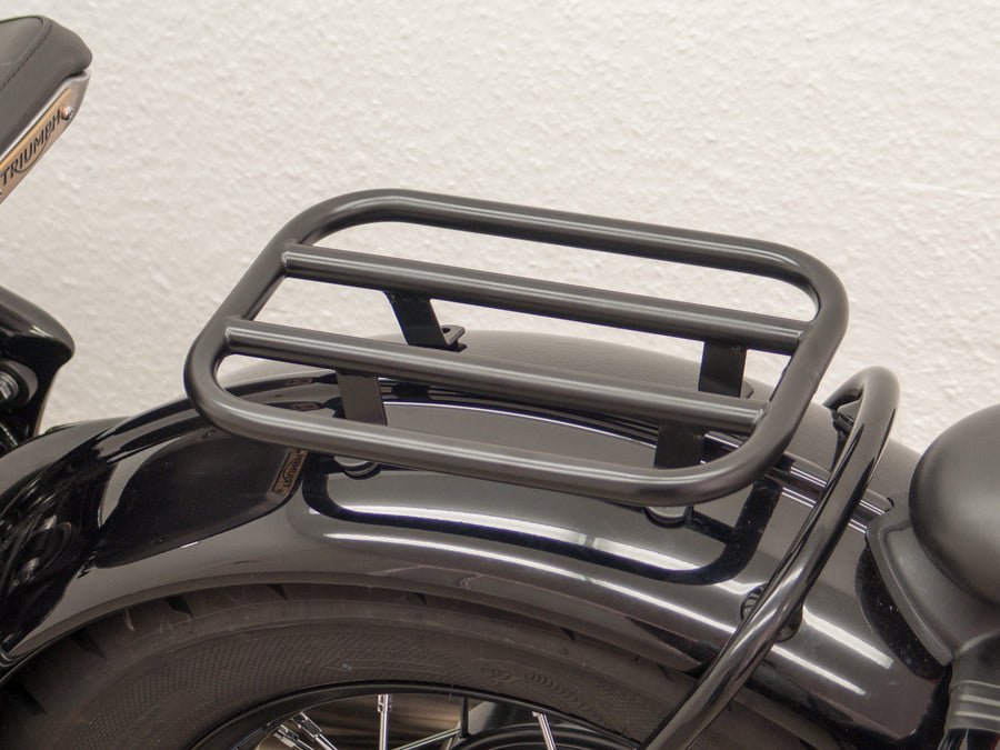 Triumph Bonneville Bobber [2017] - passenger rack Ø 16 mm, black shiny