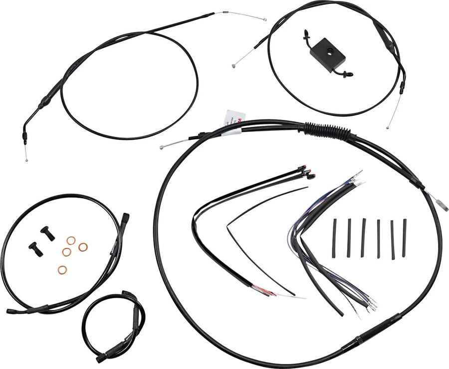 harley davidson sportster 883 iron xl [BURLY BRAND] – Verlängertes Lenker- und Bremsleitungs-Kit für Sportster mit ABS