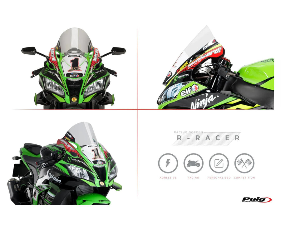 KAWASAKI ZX-10RR NINJA PERFORMANCE [2018] – R-Racer Screen – Transparent