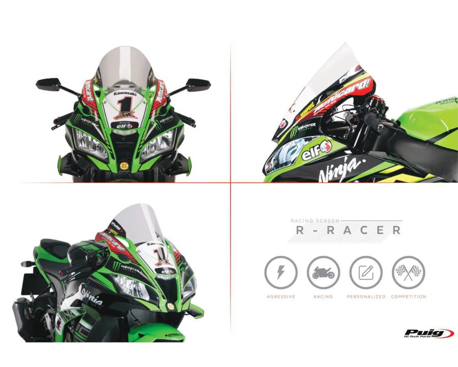 KAWASAKI ZX-10RR NINJA PERFORMANCE [2018] – R-Racer Screen – Transparent
