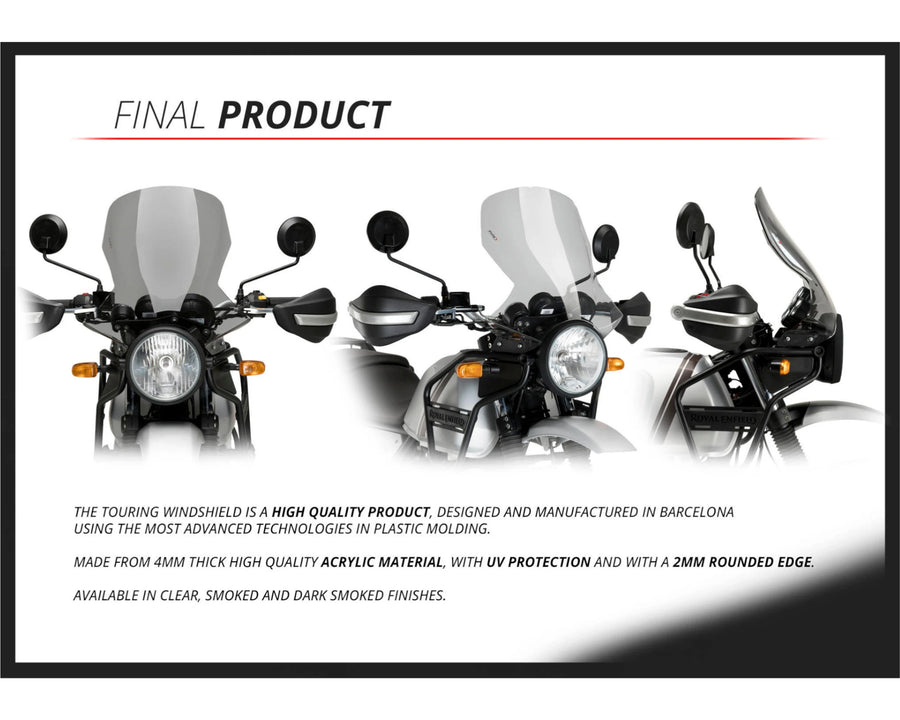 ROYAL ENFIELD HIMALAYAN 410 [2020] – parabrezza touring – trasparente