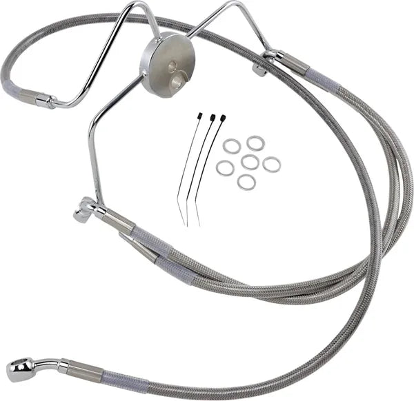 Harley Davidson Flhri [DRAG SPECIALTIES] – Edelstahl-Bremsleitungs-Kit, verlängert
