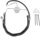 harley davidson flhri [DRAG SPECIALTIES] – Verlängertes schwarzes Vinyl-Bremsleitungs-Kit-2
