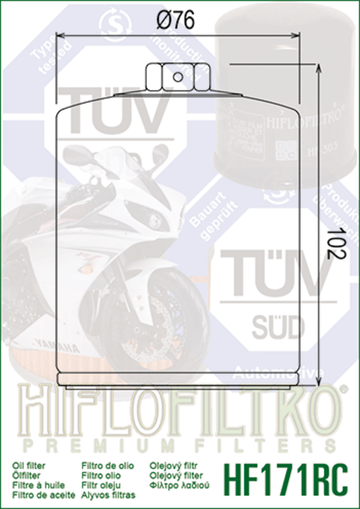 Harley -Davidson Street Bob 114 FXBBS [HIFLOFILTRO] - Filtro olio performance Chrom - 0
