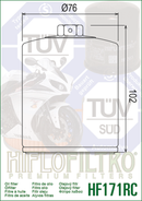 Harley-Davidson Ultra Limited FLHTK [HIFLOFILTRO] - Performance Ölfilter Chrom-2