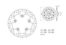 Ktm 990 Duke R [BREMBO] - Series Oro round rigid brake disc
