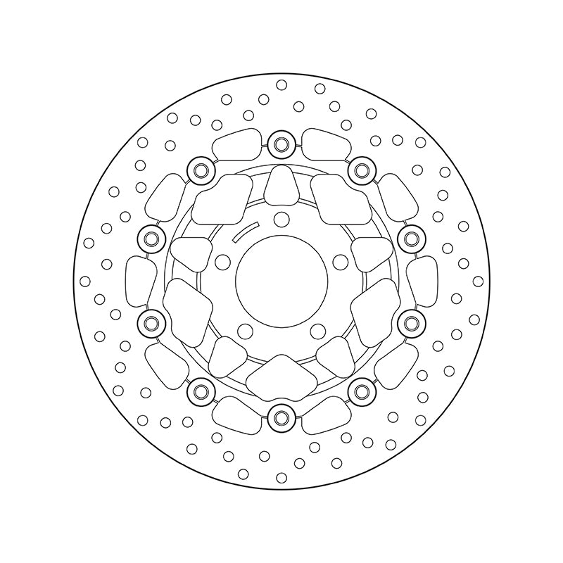 Suzuki Sv 650 [BREMBO] - Serie Oro rund schwimmend Bremsscheibe