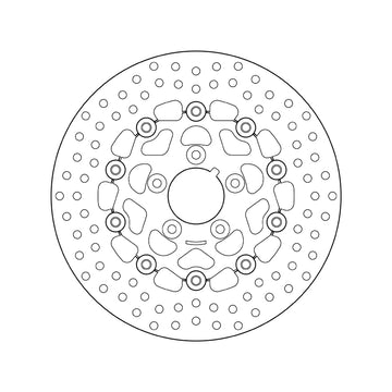 Harley Davidson Flstc [BREMBO] - Disque de frein flottant rond série Oro - 0