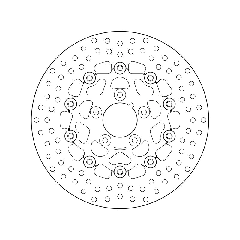 Harley Davidson Fxlr [BREMBO] - Series Oro round floating brake disc