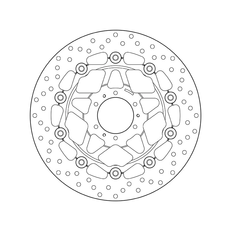 Honda Vfr 800 X Crossrunner [BREMBO] - Disco freno flottante tondo Serie Oro