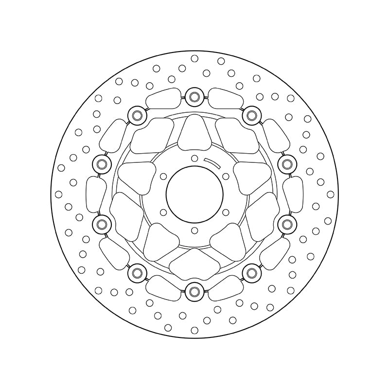 Honda Hornet 600 [BREMBO] - Serie Oro rund schwimmend Bremsscheibe
