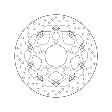 Kawasaki Er 6 F [BREMBO] - Disco freno flottante tondo Serie Oro