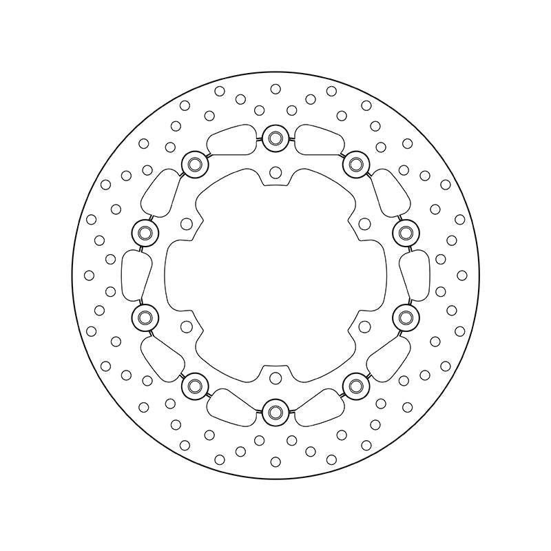 Yamaha Xt 660 [BREMBO] - Disque de frein flottant rond série Oro