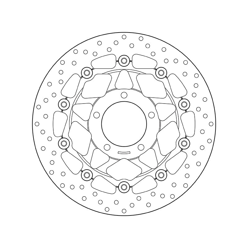 Triumph Tiger 1050 [BREMBO] - Disque de frein flottant rond Série Oro