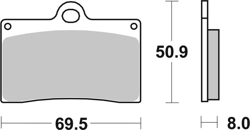 Ducati 500 Sl [BREMBO] - Competition Carbon Ceramic Brake Pads - 07BB15RC