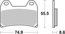 Ktm Duke 890 [BREMBO] - Plaquettes de Frein Compétition Carbone Céramique - 07BB19RC