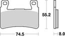 Honda Vtr 1000 Sp 1 [BREMBO] - Competition Carbon Ceramic Brake Pads - 07HO45RC