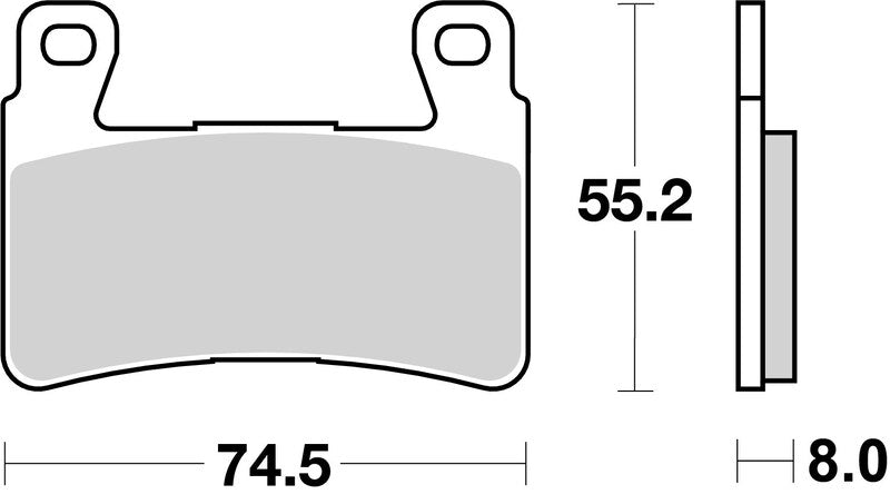 Honda Vtr 1000 [BREMBO] - Plaquettes de Frein Compétition Carbone Céramique - 07HO45RC