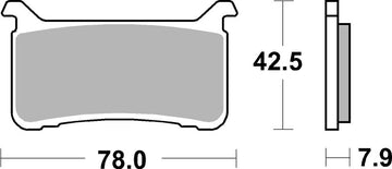 Honda Cmx 1100 Touring Rebel [BREMBO] - Pastiglie freno carboceramiche da competizione - 07HO63RC