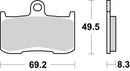 Indian Springfield [BREMBO] - Competition Carbon Keramik Bremsbeläge - 07KA23RC