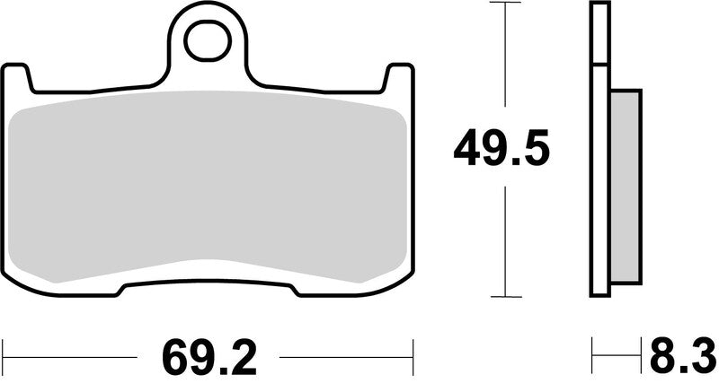 Triumph Tiger 1050 [BREMBO] - Plaquettes de Frein Compétition Carbone Céramique - 07KA23RC