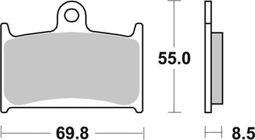 Suzuki Gsx-R [BREMBO] - Plaquettes de Frein Compétition Carbone Céramique - 07SU14RC
