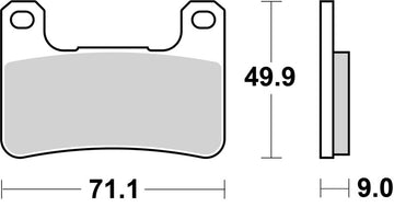 Kawasaki Versys 1000 [BREMBO] - Competition Carbon Ceramic Brake Pads - 07SU27RC