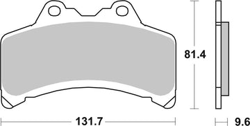 Yamaha Gts [BREMBO] - Plaquettes de Frein Street Carbon Céramique - 07YA3108