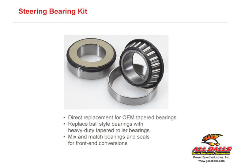 Suzuki RM 250 [ALL BALLS] - Kit steering head bearings for: RM125, 250 '05-09, RMZ450 '05-07