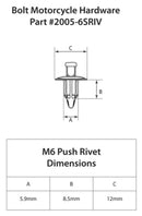 Honda CB 650 R RH02 [Bolt] - Rivet di plastica M6-3