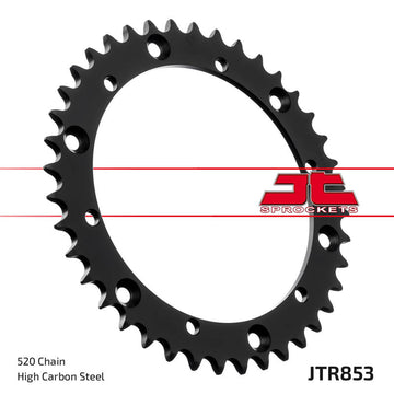 Yamaha TT 600 59X [JT SPROCKETS] - Standard Stahlritzel hinten
