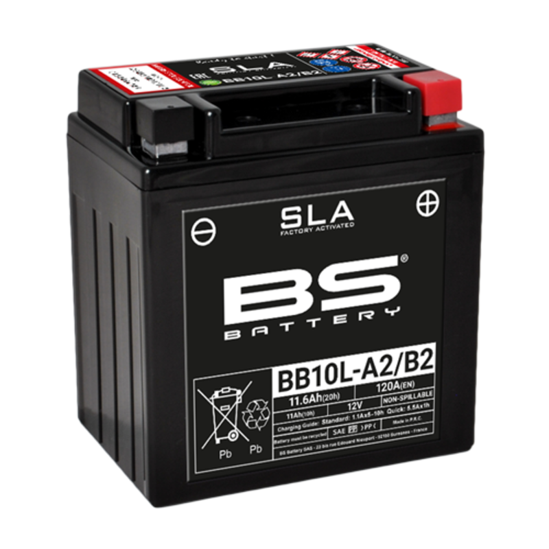 Suzuki Gs 500 [BS BATTERY] - SLA Maintenance Free Battery Factory Activated - BB10L-A2/B2