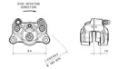 Hyperstrada 821 [BREMBO] - Bremssattel hinten Ø34mm Natur