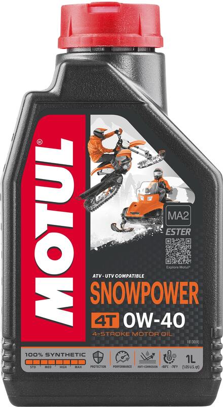 Huile moteur 0W40 4T pour motoneiges 1L [MOTUL]